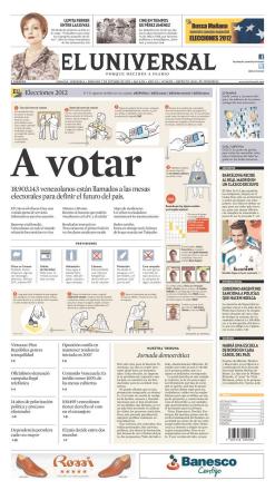 Caracas, Venezuela. El Universal.