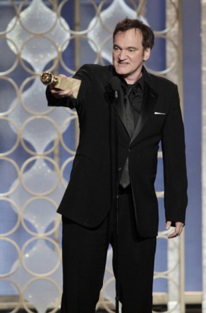Quentin Tarantino se llevó la estatuilla a Mejor Guión por “Django Unchained". Su desopilante agradecimiento nos hizo reír a todos.