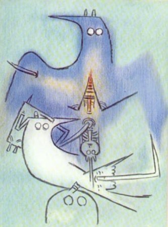 Wilfredo Lam (Cuba 1902 -1982) de origen asiático y africano, Lam fue criado en Cuba y de joven fue a Madrid donde se formó como pintor. Sus pinturas fundían el cubismo y el surrealismo con el más puro espíritu del caribe.