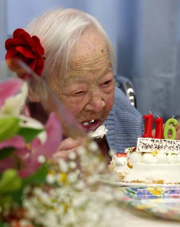 Misao Okawa, la mujer más vieja del mundo cumple 116 años.