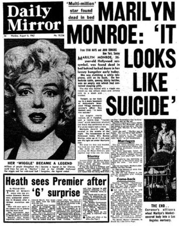 De Giancana también se dice que estuvo implicado en la muerte de Marilyn Monroe, alegándose múltiples, variados y complejos motivos.