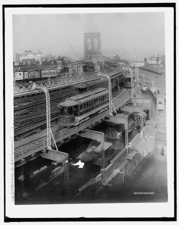 Imágenes históricas del Puente de Brooklyn.