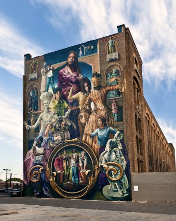 “Common Threads”, de Meg Saligman (Calles Broad y Spring Garden)