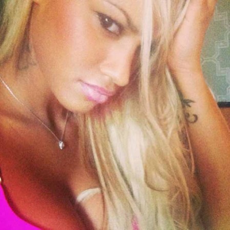 Fanny Neguesha, la novia del futbolista italiano Mario Barwuah Balotelli.