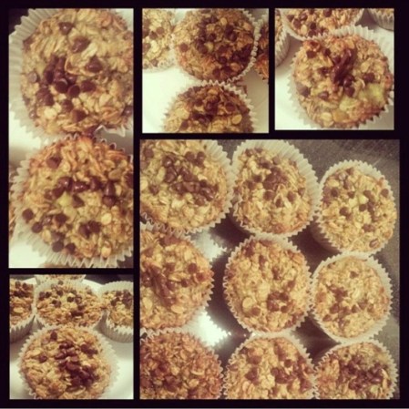 Unos muffins muy saludables combinan chocolate, miel, avena, yogurt griego y semillas de chía. Prepáralos y cómelos en el desayuno o como snaks durante el día.