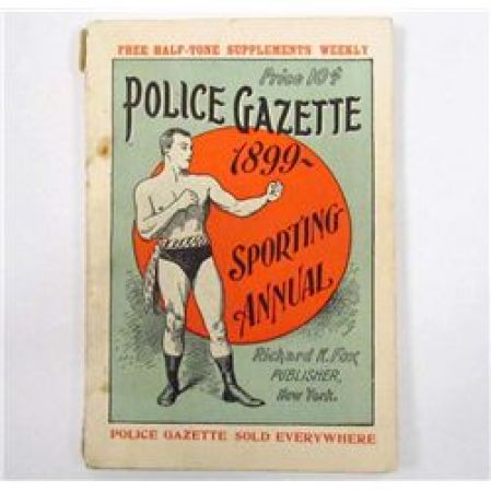 El boxeo siempre fue un elemento básico del "Police Gazette".