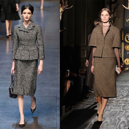 Distintos diseñadores proponen los trajecitos como prenda básica. Pueden ser de tweed, de lana o de terciopelo.