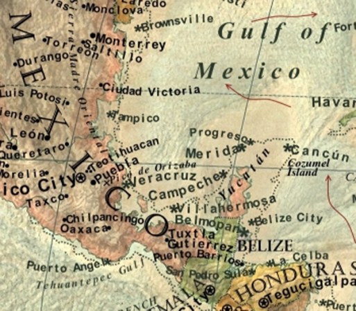 El agua cerca del Golfo de México subiría hasta inundar Cancún, Veracruz y Campeche, entre otras ciudades mexicanas.