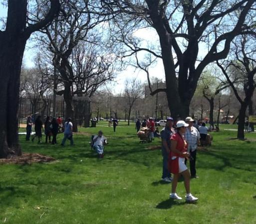 MAYO 1, 2013 - Imágenes de Union Park, en Chicago, sitio de partida de una marcha en pro de la inmigración.