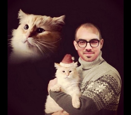 A continuación más fotos de los famosos y sus retratos navideños. Joe Jonas.
