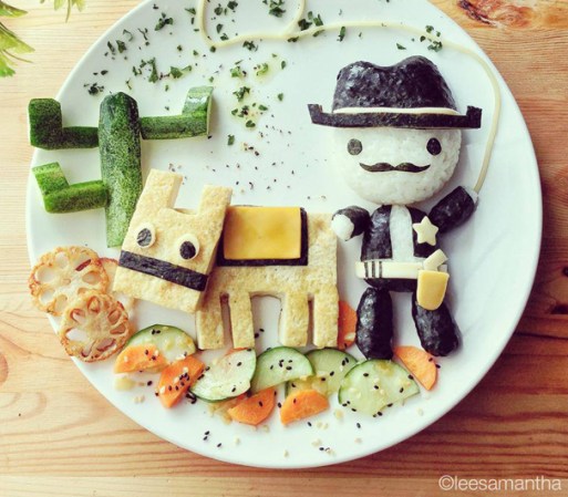 Hello Kitty, Snoopy y los Minions son algunos de los personajes que adornan los platos de Samantha Lee, una mamá que lo hace todo para que sus hijas coman bien.