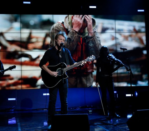 Jon Bon Jovi durante su presentación.