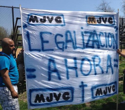 MAYO 1, 2013 - Imágenes de Union Park, en Chicago, sitio de partida de una marcha en pro de la inmigración.