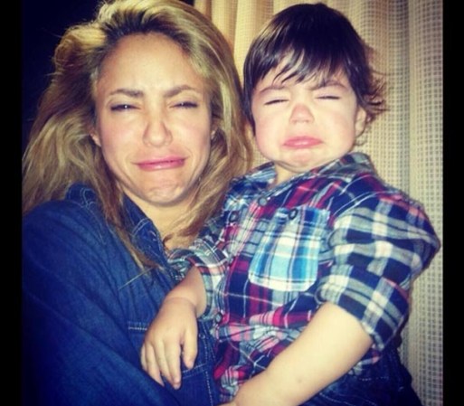 Shakira compartió esta foto al lado de su hijo.