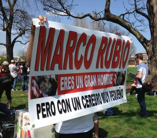 MAYO 1, 2013 - Imágenes de Union Park, en Chicago, sitio de partida de una marcha en pro de la inmigración.