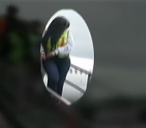 Pero eso podría haber quedado en el pasado, ya que Ávila Beltrán cubrió su cara con su cabellera negra para no ser vista al pisar el suelo mexicano.