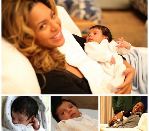 Luego de la controversia en torno a si su barriga de embarazada era real, la cantante Beyoncé presentó por medio de imágenes a su hija Blue Ivy Carter, de su matrimonio con el rapero Jay-Z. La niña nació el 7 de enero de 2012