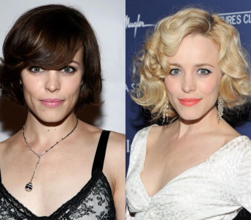 Rachel McAdams luce bien de trigueña y de rubia, lo que ha mantenido recientemente.