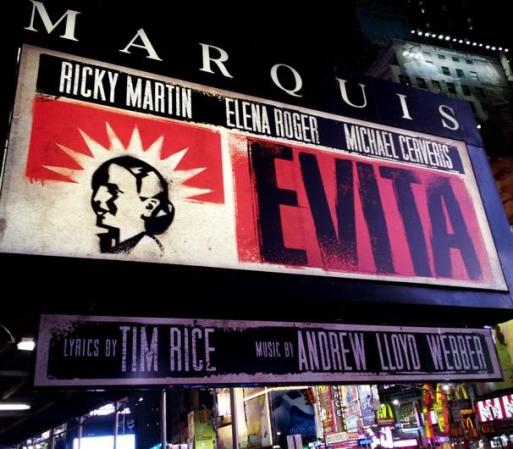 MARZO 13, 2012 - La Gran Manzana estuvo de fiesta con el estreno de la obra musical “Evita”.
