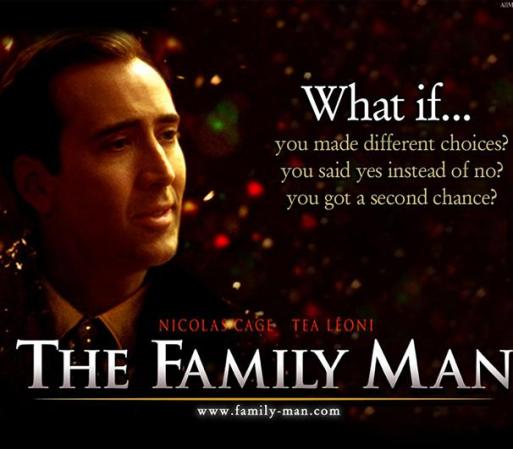 "Family man", protagonizada por Nicolas Cage, es una homenaje a la familia, al matrimonio, al amor y a todo lo que nos une a los otros para poder reír y disfrutar de la vida.