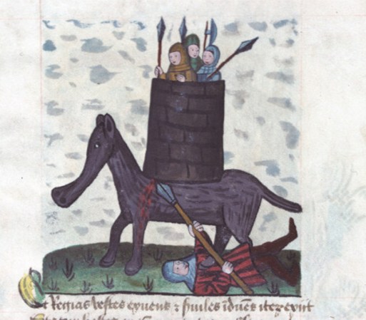 162 BC: Eleazar Maccabeus fue aplastado por un elefante de guerra. Él creía que ese animal transportaba al rey seléucida Antíoco V. Entonces, Eleazar corrió debajo del elefante y clavó una lanza en su vientre, después de lo cual cayó muerto sobre él .
