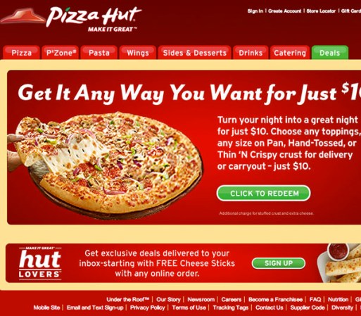 Pizza Hut <br /><br />Industria: Restaurante br/> <br />Puestos de trabajo: Encargado de local. <br /><br />Las plazas son para: Georgia, Washington, Alabama.