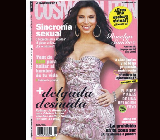Roselyn Sánchez fue la prmera latina que posó desnuda en una campaña de PETA, una organización que defiende el trato digno a los animales. En 2009 posó sin ropa para promover la campaña "Prefiero estar desnuda que usar pieles".