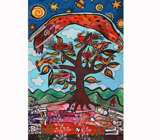 La vida y la muerte se unen en el árbol de la vida