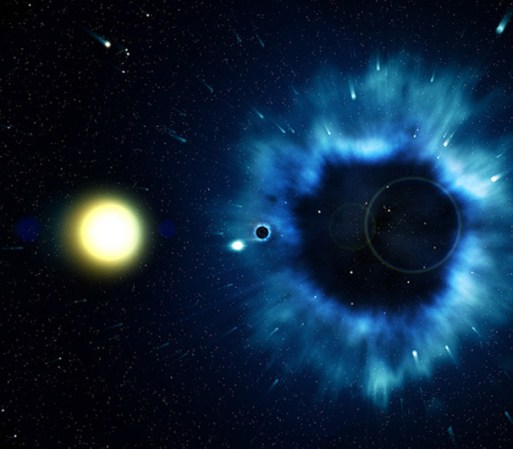 ¿De verdad existen los agujeros negros? Los astrónomos han descubierto bastantes objetos que sólo pueden ser explicados como agujeros negros. Estos objetos son oscuros, por lo que no podemos verlos, pero ejercen una fuerte influencia en las estrellas, el gas e incluso el espacio que los rodea. Los objetos son tan oscuros, densos y pesados que tienen que ser o agujeros negros o algo todavía más exótico.