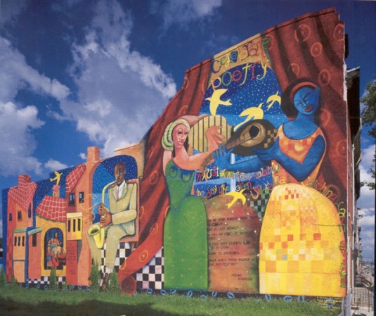 "African American Collection: Celebration of Poetry”, de Parris Stancell (1531 W. Girard Avenue)