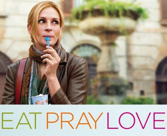 "Eat, Pray, Love", protagonizada por Julia Roberts, habla sobre la búsqueda de uno mismo para poder encontrar la felicidad y el amor.