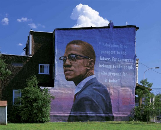 “African American Collection: Malcolm X”, de Ernel Martínez (Ridge Avenue y Susquehanna Avenue)
