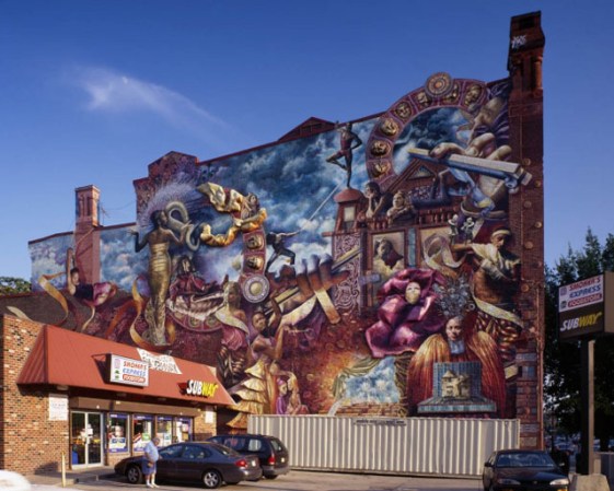 “Mural Mile 9: Theater of Life”, de Meg Saligman (Calles S. Broad y Lombard)