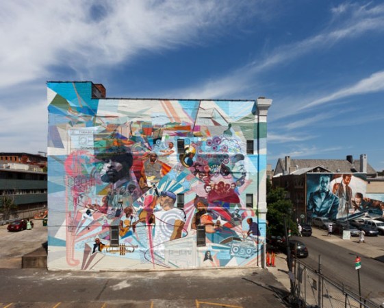 “Legendary: The Roots Mural”, de Ernel Martínez, Charles Barbin, Willis Humphrey, Keir Johnston y Tatyana Fazlalizadeh (512 S. Broad Street)
