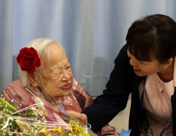 Misao Okawa, la mujer más vieja del mundo cumple 116 años.