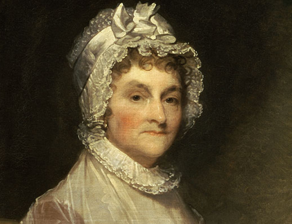 El octavo nombre más popular para las niñas fue el de Abigail, como el de Abigail Adams, la influyente esposa del presidenete John Adams.