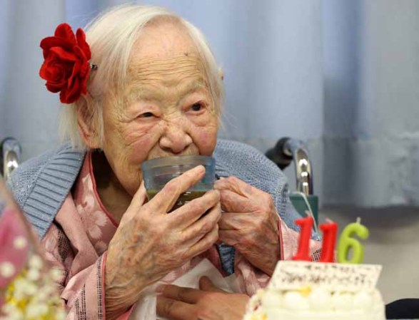 Misao Okawa, la mujer más vieja del mundo cumple 116 años.