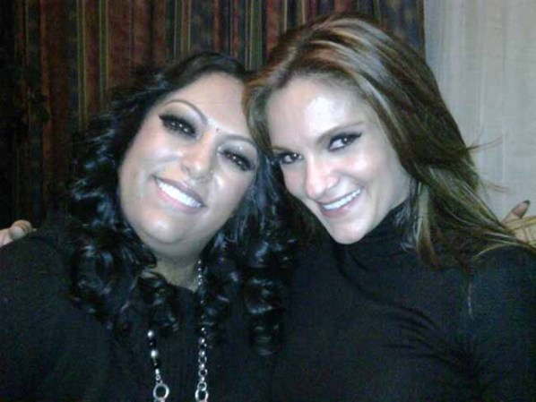 Junto a la actriz, modelo y cantante Mariana Seoane.