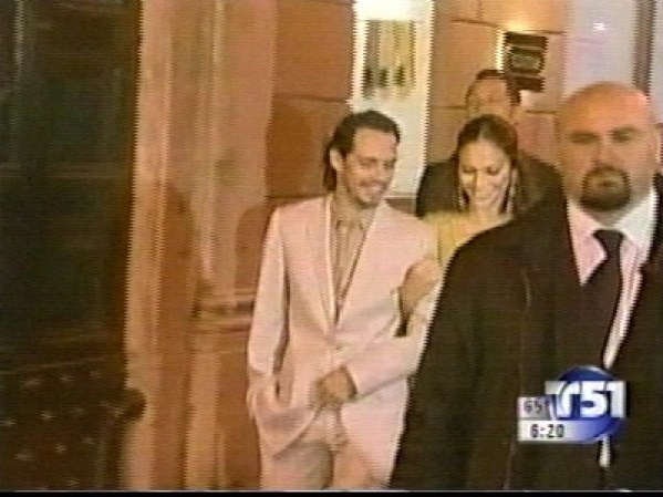 Marc Anthony y Jennifer López se trasladaron a Roma como parte de los contados inivitados a la lujosa ceremonia.