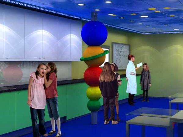 Zona infantil: Adventure Science Lab.