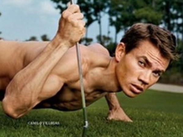 El golfista colombiano Camilo Villegas negó haber recibido dinero por aparecer desnudo en la revista de ESPN y consideró que posar sin ropa fue positivo para él y para el golf.