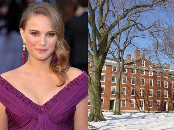 Natalie Portman estudió Sicología en la Universidad de Harvard.