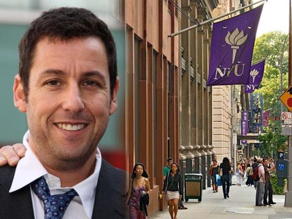 El comediante y actor Adam Sandler estudió Bellas Artes en la Universidad de Nueva York.