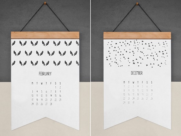 Calendario de “The Paperbird Society”, disponible en thepaperbirdsociety.com, $35.
