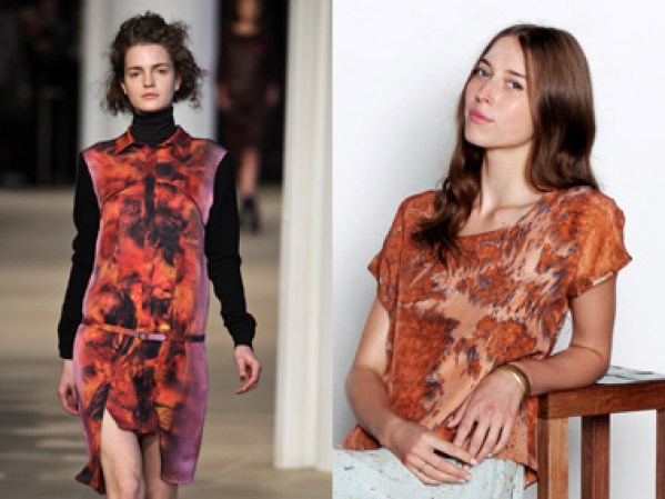 Un cuello de tortuga negro, debajo de una blusa estampada en los colores del otoño y tendrás el estilo que Cynthia Rowley propone para la temporada. Logra el look con esta blusa de Shabd, $231