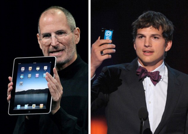 Ashton Kutcher como Steve Jobs el genio de Apple.