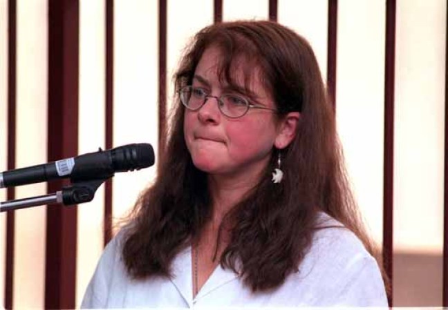 Fotos tomadas durante el juicio de Lori Berenson.