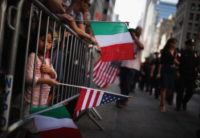 Imágenes del desfile de “Columbus Day” en la ciudad de Nueva York.