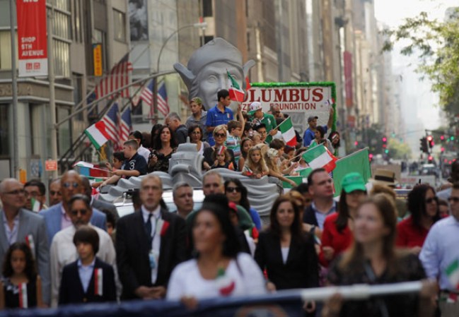 Imágenes del desfile de “Columbus Day” en la ciudad de Nueva York.