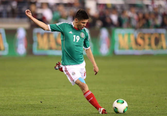 El delantero Oribe Peralta (Santos).